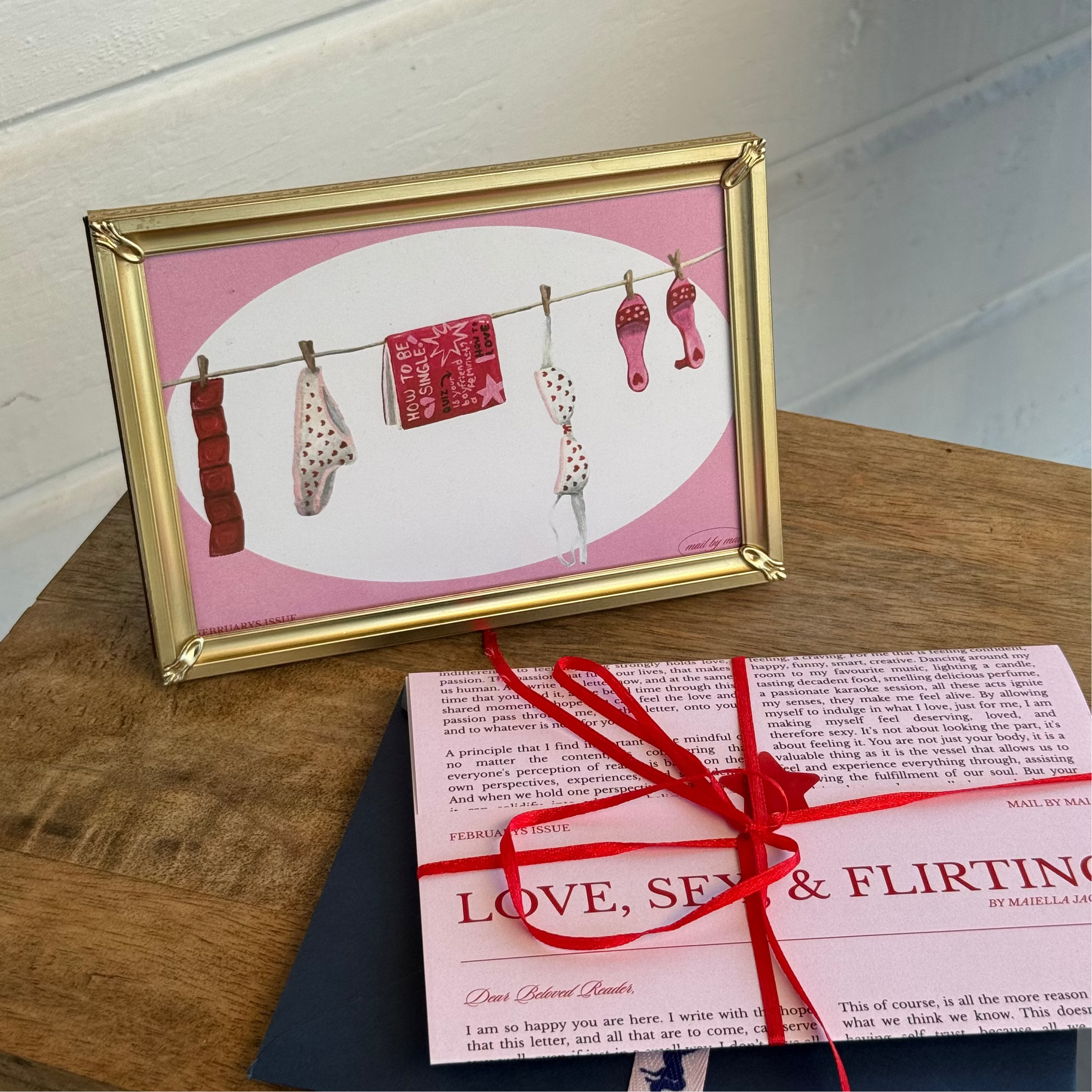 February's Art Print & Letter